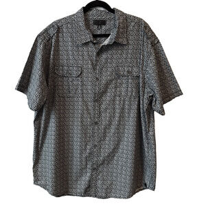 Steve's Jeans Men’s 2X Classic Short Sleeve Button Down Shirt 100% Cotton Office